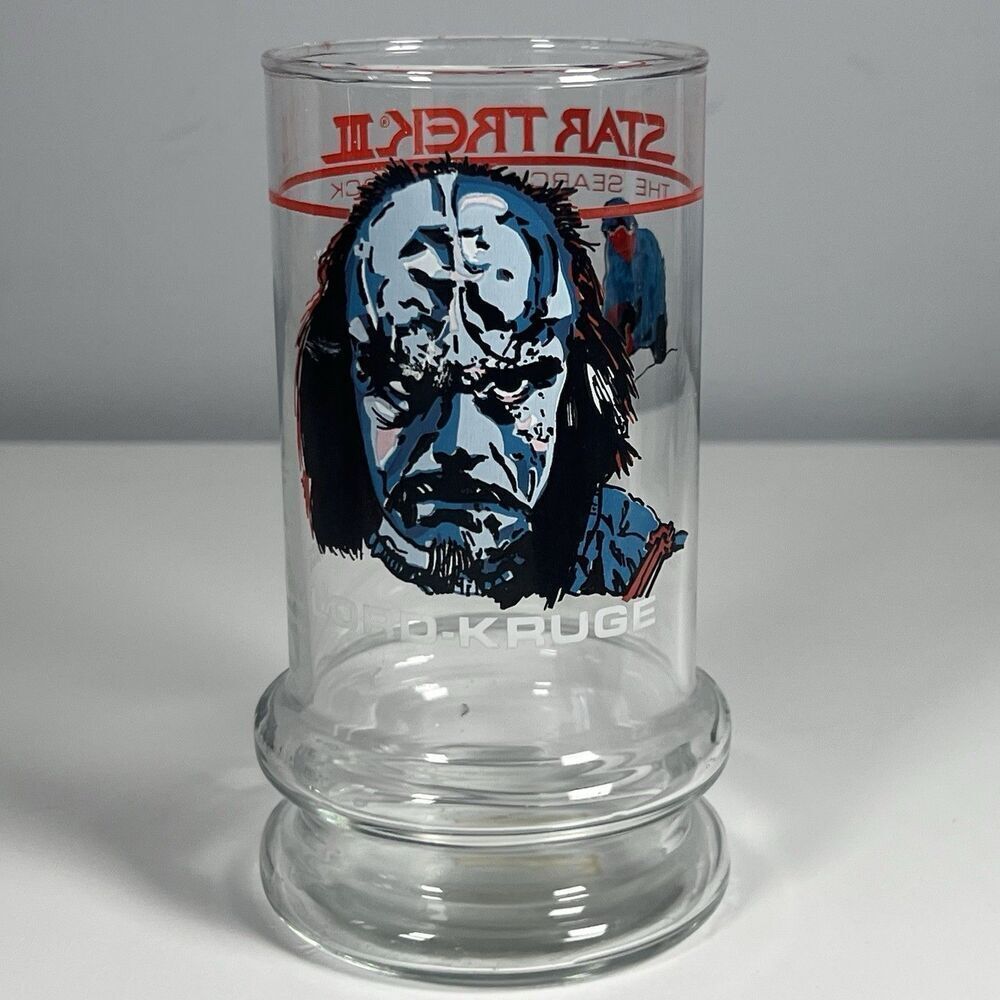 Star Trek III The Search for Spock 1984 Lord Kruge Drinking Glass